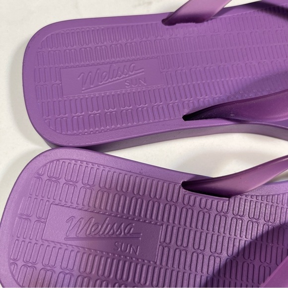 Melissa Purple Flip Flops 6 - Picture 4 of 6